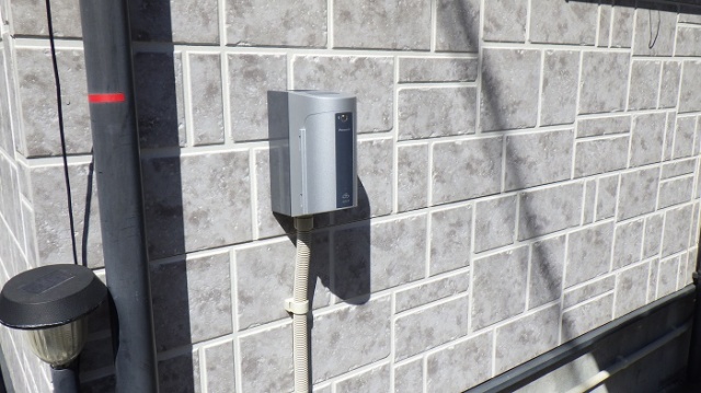 施工後(EV充電用コンセント本体設置)