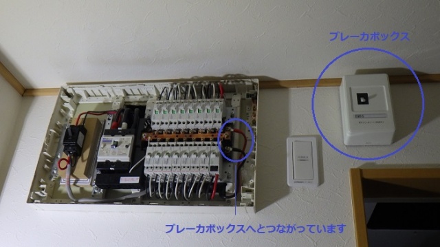 施工後（EV用専用回路増設）